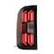 Renegade Led Tail Lights -  Gloss Black / Clear / Red Glow Bar CTRNG0383-GBC-RG - alternate 3